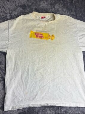 Vintage 2001 Target Sugar Daddy Cream Tee with Red Logo Tag size XL